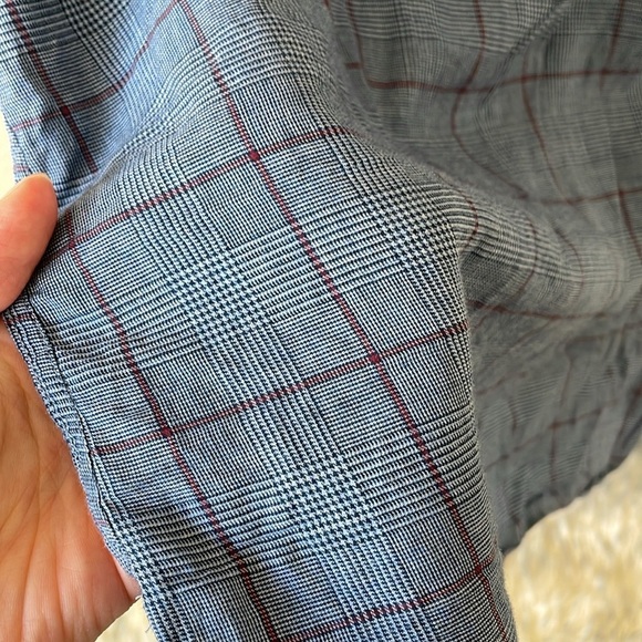 Billy Reid Standard Cut Button Down Shirt Men’s L Plaid Career Preppy Cotton - Picture 7 of 10